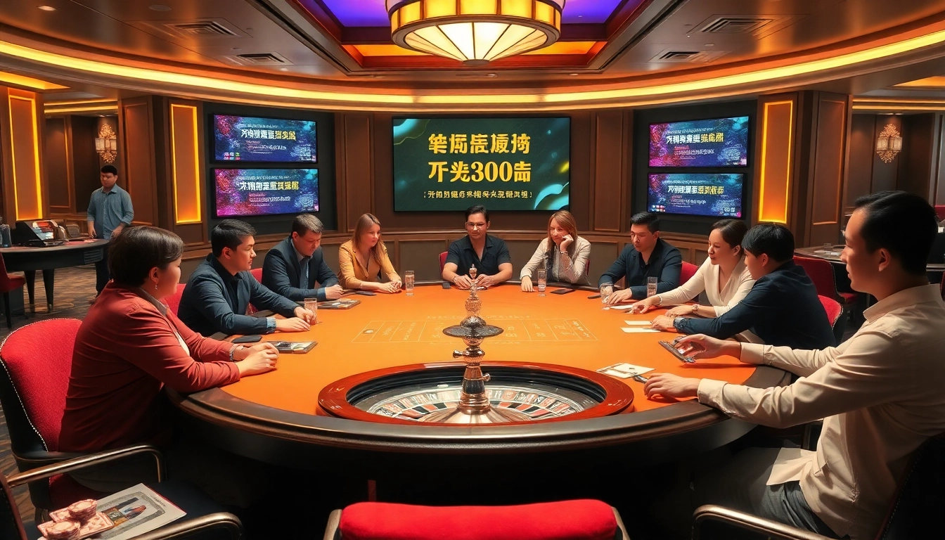 Engaging casino scene showcasing商品권신용카드 for thrilling gaming excitement.