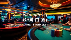 Immersing yourself in the thrill of casino gambling with "Nếu như vậy bám vào đây" while enjoying roulette and poker.