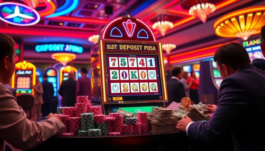 Rasakan sensasi menang pada slot deposit pulsa tanpa potongan saat pemain berinteraksi dengan elemen kasino yang penuh warna.