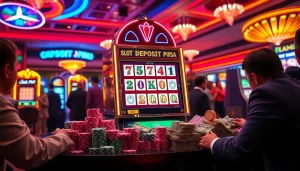 Rasakan sensasi menang pada slot deposit pulsa tanpa potongan saat pemain berinteraksi dengan elemen kasino yang penuh warna.