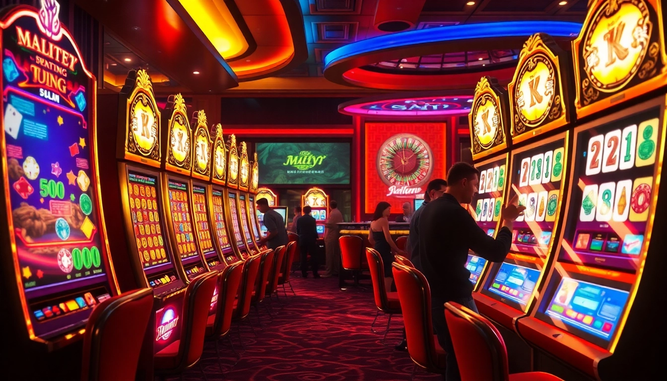 Experience the excitement of slot demos with Mahjong-themed games lighting up the casino floor.