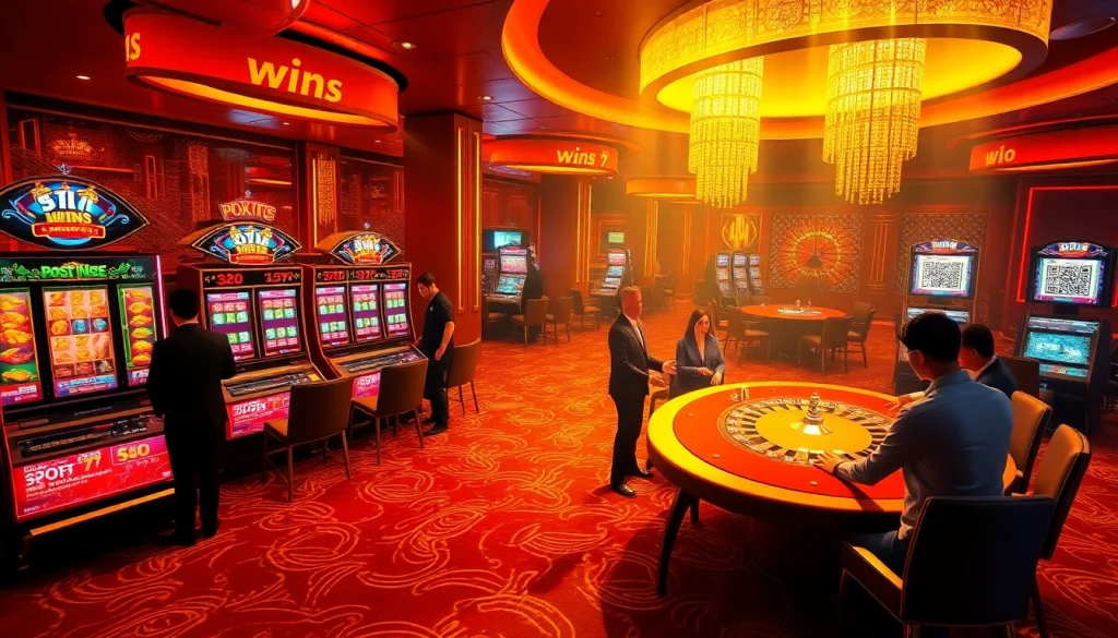 Rasakan sensasi Slot Depo 1K dengan mesin slot berwarna-warni di kasino mewah.