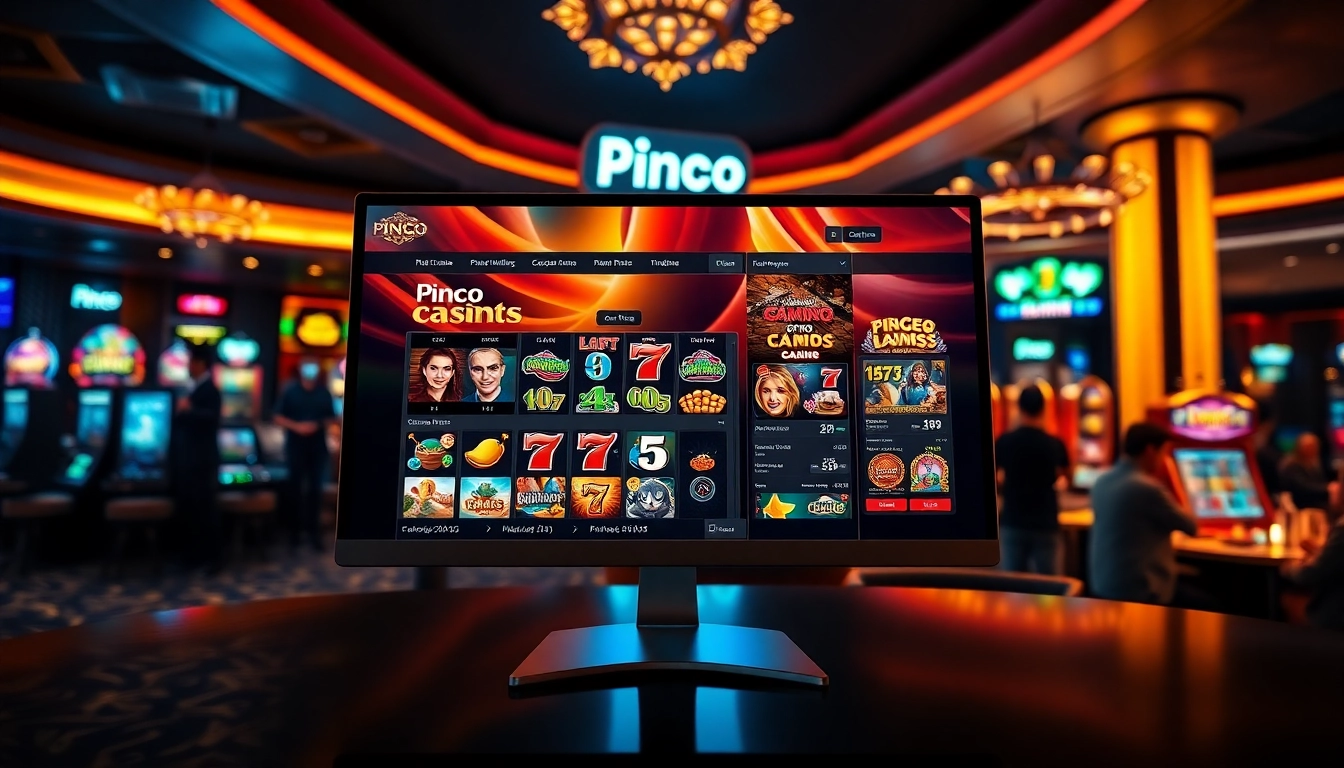 Pinco Casino demo oyunlari oynayan istifadəçilərin virtual əyləncə mühitini göstərin.