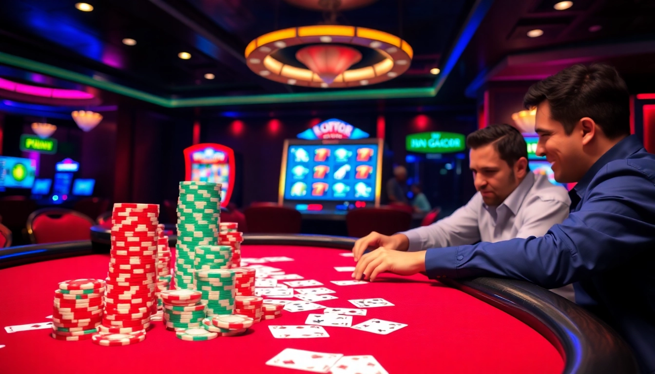 Experience thrilling IDN Poker action at pokergacor with vibrant casino elements and competitive gameplay.